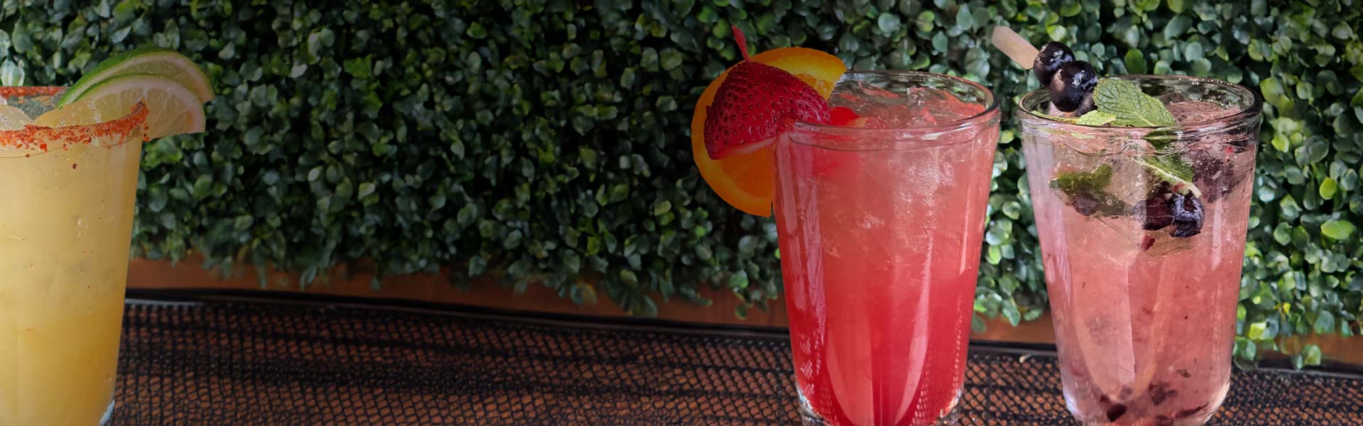Variety of specialty cocktails at Heritage 71 bar and restaurant in Sherwood, WI