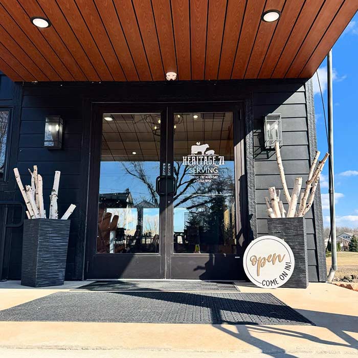 Exterior front door at Heritage 71 in Sherwood, WI