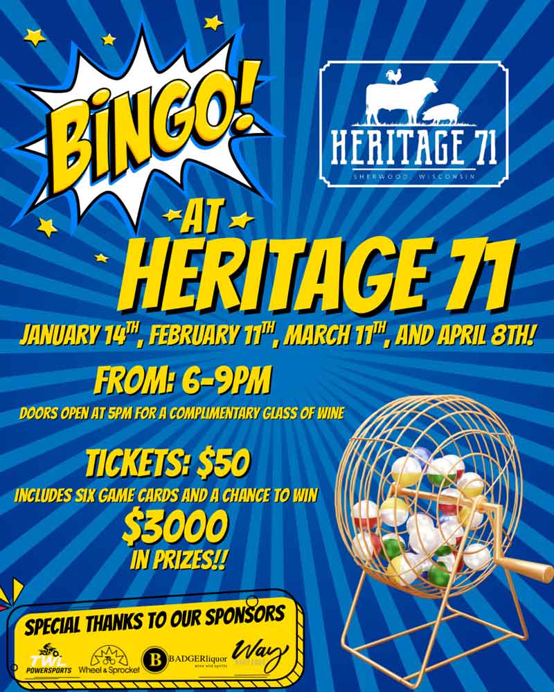 Heritage 71 Bingo Winter 2026